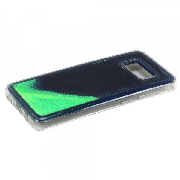 Wholesale Samsung Galaxy S8 Plus Glow In the Dark Liquid Star Dust Case (Green)